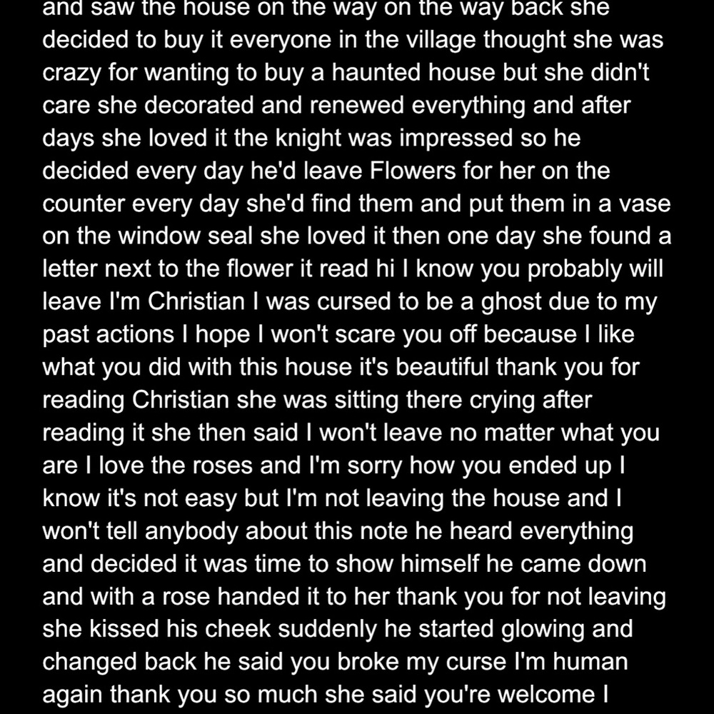 Black Graphic story I wrote 4